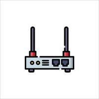 A router icon on a white background vector