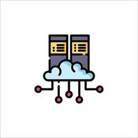 Cloud computing icon illustration vector
