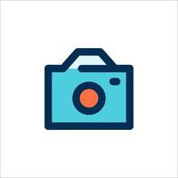 A camera icon on a white background vector