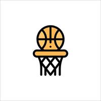 Basketball icon illustration vector