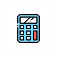 A calculator icon on a white background vector