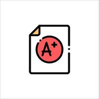 A icon on a document vector