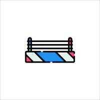 A boxing ring icon on a white background vector