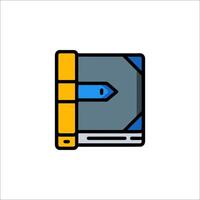 A book icon on a white background vector