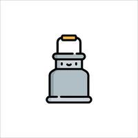 A light bulb icon on a white background vector