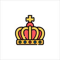 A crown icon on a white background vector