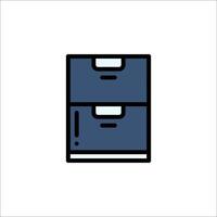 File cabinet icon vector