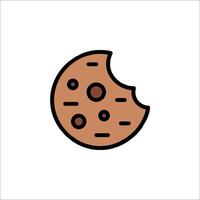 A cookie icon on a white background vector