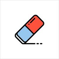 A red and blue pill icon on a white background vector