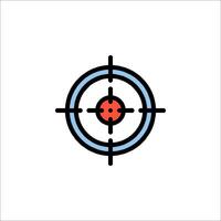 A target with a cross in the center of it vector