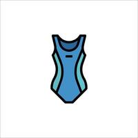 A swimsuit icon on a white background vector