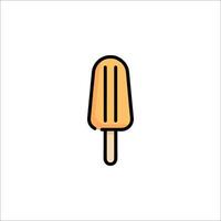 Ice cream icon in a line style on a white background vector