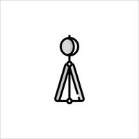 A black and white drawing of a clock vector