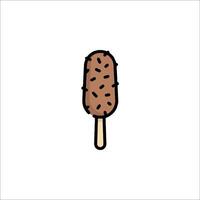 Ice cream icon on a stick illustration vector