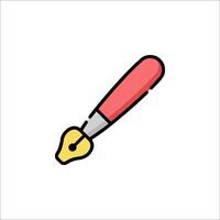 A pen and ink on a white background vector
