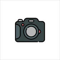 A camera icon on a white background vector