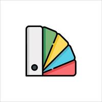 A colorful icon of a book on a white background vector
