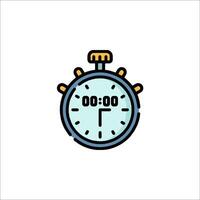 A stopwatch icon on a white background vector