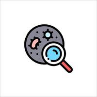 Magnifying glass icon with a magnifying glass vector