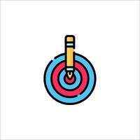A dart and a target icon vector