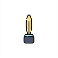 A pen and ink on a white background vector