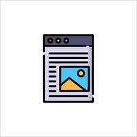 A web page with a picture of a person vector