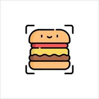 A hamburger icon on a white background vector