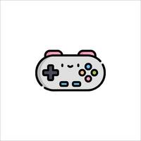A game controller icon in a simple style vector