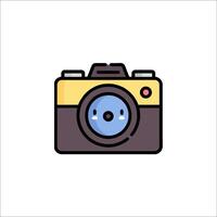 A camera icon on a white background vector