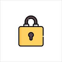 A lock icon on a white background vector