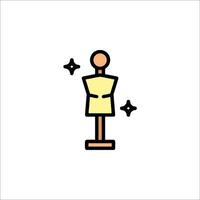 A mannequin on a stand with a star on it vector
