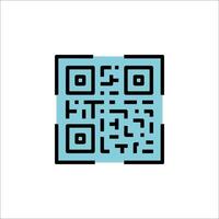 A qr code on a white background vector
