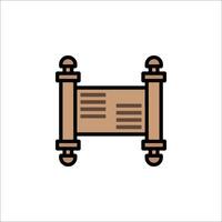 A scroll icon on a white background vector
