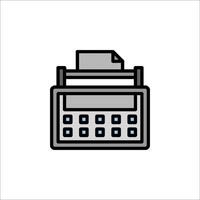 A calculator icon on a white background vector