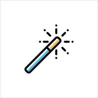 A sparkler icon on a white background vector
