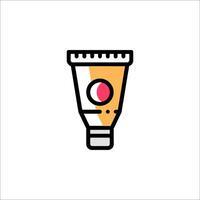 A tube of toothpaste icon on a white background vector