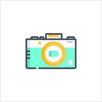 A camera icon on a white background vector