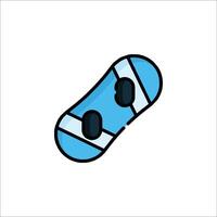 A skateboard icon on a white background vector