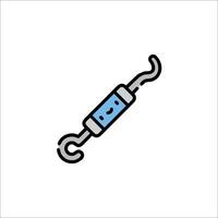 A wrench icon on a white background vector