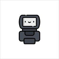 A robot icon on a white background vector