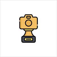 A camera icon on a white background vector