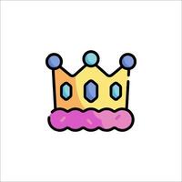 A crown icon on a white background vector