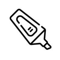 highlighter Line Icon White Background vector
