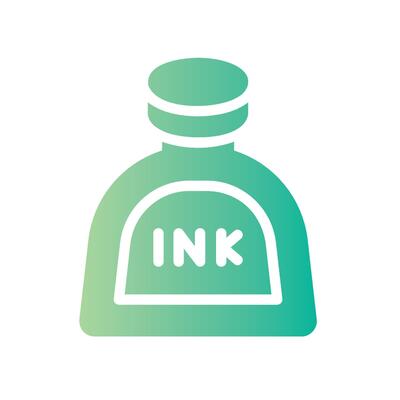 ink Flat Gradient Icon White Background