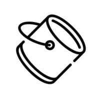 paint can Line Icon White Background vector