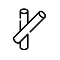 chalk Line Icon White Background vector