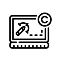 compact disc Line Icon White Background vector