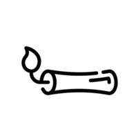 dynamite Line Icon White Background vector