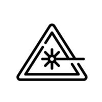laser Line Icon White Background vector