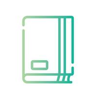 sketchbook Line Gradient Icon White Background vector